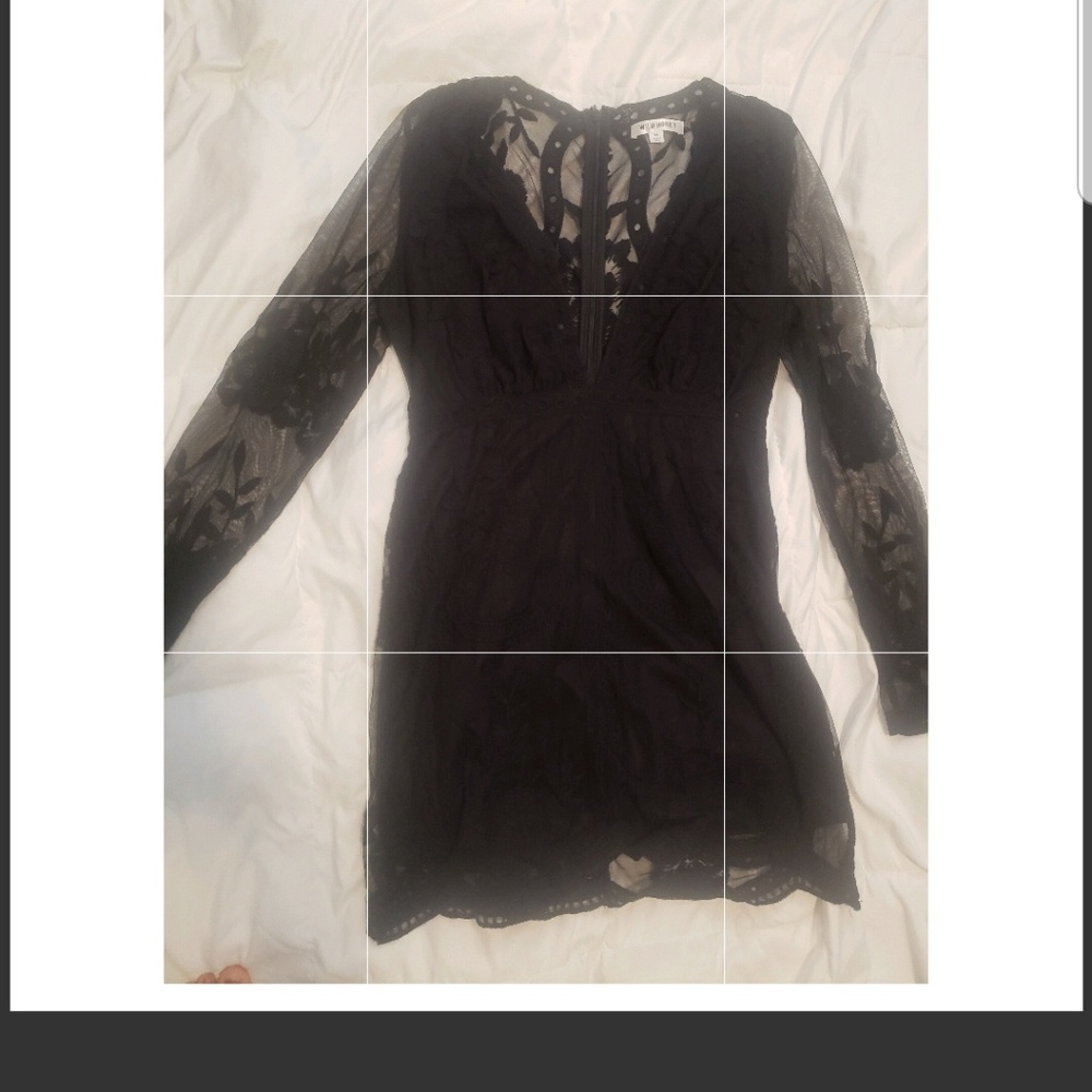 Black lace dress